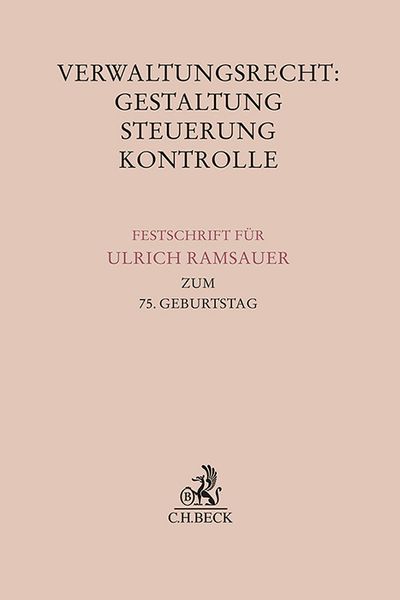 Produktbild: Verwaltungsrecht: Gestaltung, Steuerung, Kontrolle