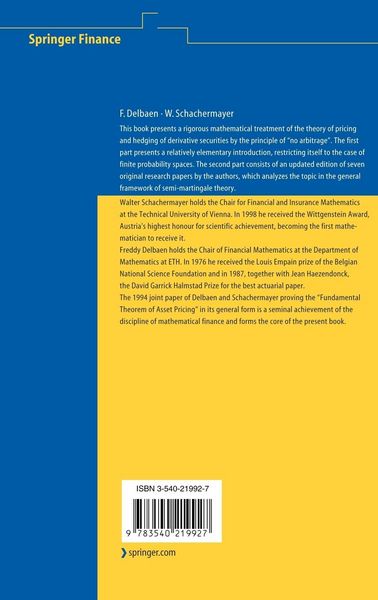 Produktbild: The Mathematics of Arbitrage