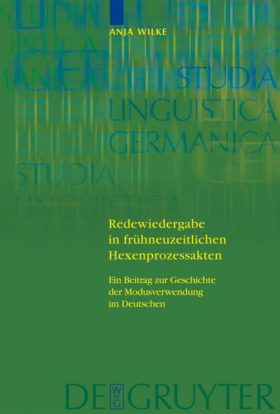 Produktbild: Redewiedergabe in fr&uuml;hneuzeitlichen Hexenprozessakten