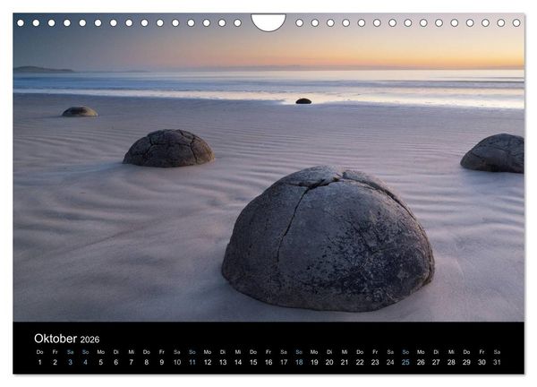 Produktbild: Traumziel Neuseeland 2026 (Wandkalender 2026 DIN A4 quer), CALVENDO Monatskalender