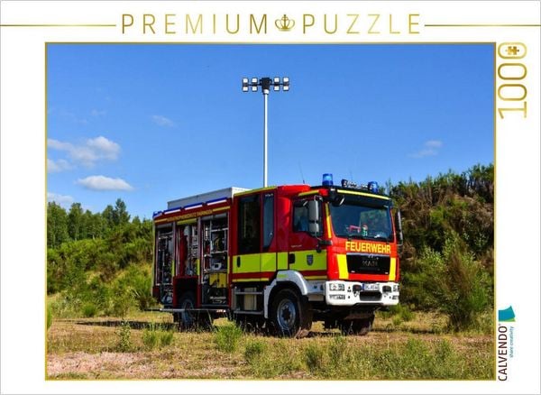 Produktbild: CALVENDO Puzzle Ziegler L&ouml;schgruppenfahrzeug LF 20 Katastrophenschutz Land Th&uuml;ringen / Feuerwehr Suhl | 1000 Teile Lege-Gr&ouml;&szlig;e 64x48cm Foto-Puzzle f&uuml;r