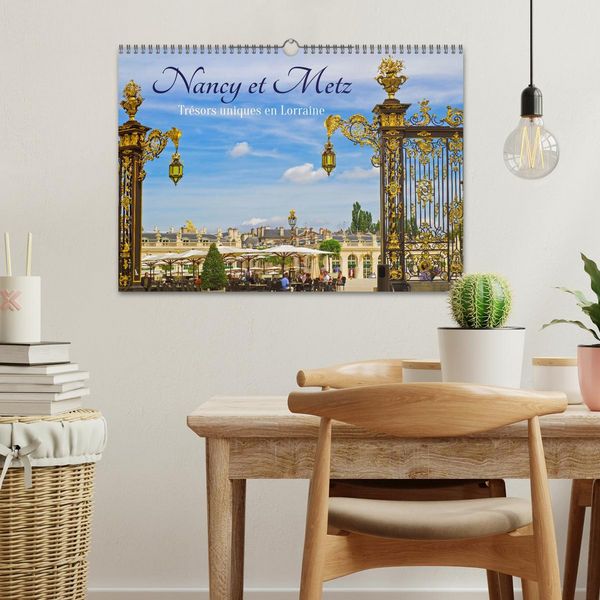 Produktbild: Nancy et Metz &ndash; Tr&eacute;sors uniques en Lorraine (Calendrier mural 2027 DIN A3 vertical), CALVENDO calendrier mensuel