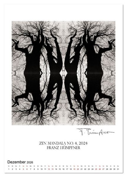 Produktbild: Mandala Artworks - Kunstkalender von Franz Huempfner (Tischkalender 2026 DIN A5 hoch), CALVENDO Monatskalender