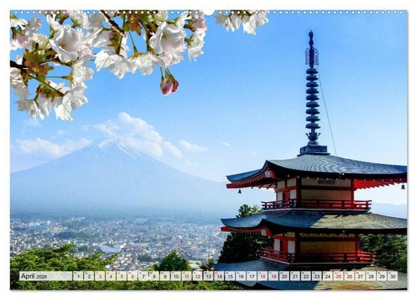 Produktbild: Exotische Bilderreise durch Japan (hochwertiger Premium Wandkalender 2026 DIN A2 quer), Kunstdruck in Hochglanz
