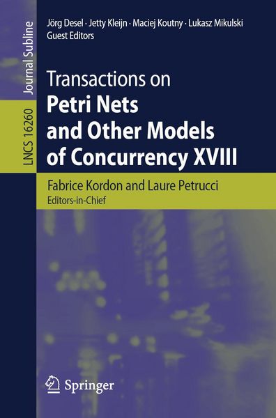 Produktbild: Transactions on Petri Nets and Other Models of Concurrency XVIII