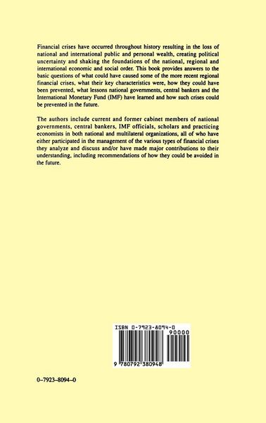 Produktbild: Financial Crisis Management in Regional Blocs