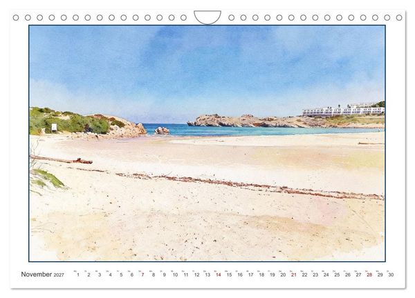 Produktbild: Beschauliches Menorca (Wandkalender 2027 DIN A4 quer), CALVENDO Monatskalender