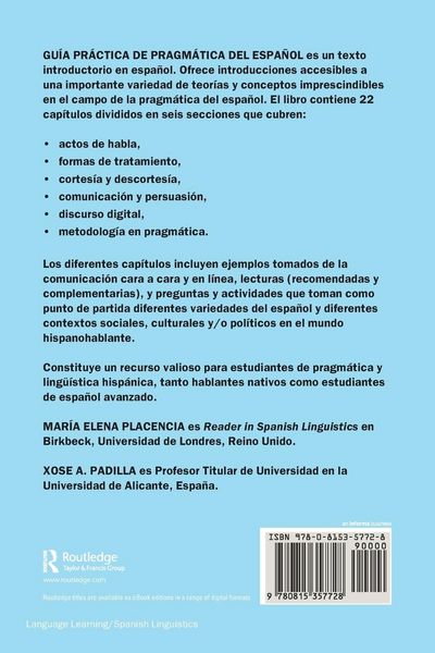 Produktbild: Gu&iacute;a pr&aacute;ctica de pragm&aacute;tica del espa&ntilde;ol
