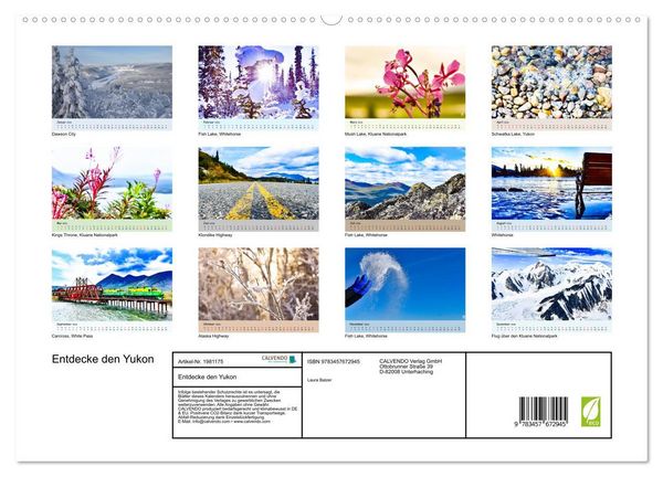 Produktbild: Entdecke den Yukon (hochwertiger Premium Wandkalender 2026 DIN A2 quer), Kunstdruck in Hochglanz