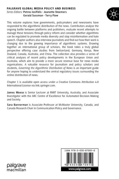 Produktbild: The Algorithmic Distribution of News