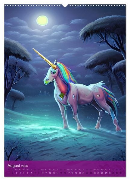 Produktbild: Zombiecorns (Wall Calendar 2026 DIN A2 portrait), CALVENDO 12 Month Wall Calendar