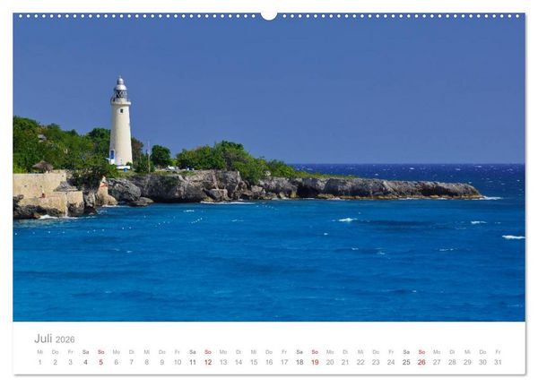 Produktbild: JAMAIKA Reggae, Rastafari und paradiesische Natur. (hochwertiger Premium Wandkalender 2026 DIN A2 quer), Kunstdruck in Hochglanz