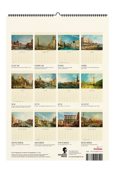 Produktbild: Canalettos Venedig. Wandkalender 2027