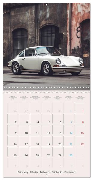 Produktbild: Voitures de course anciennes (Calendrier mural carr&eacute; 2026 30x30 cm) Calendrier double avec une page pour vos prises de notes