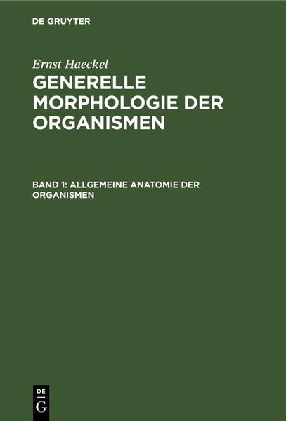 Produktbild: Allgemeine Anatomie der Organismen