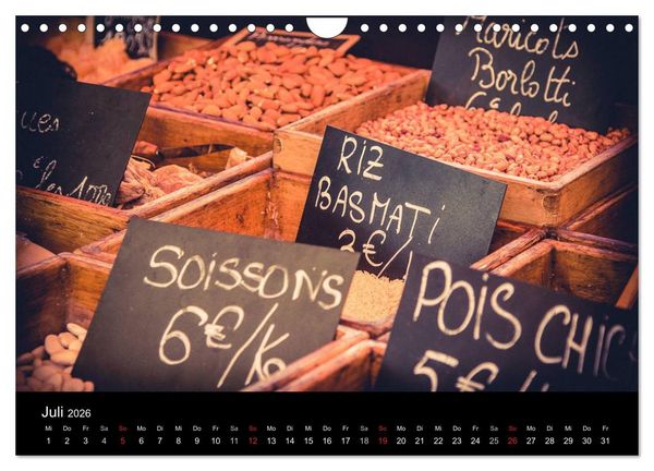 Produktbild: Erlebnis der Sinne - Franz&ouml;sischer Markt auf Korsika (Wandkalender 2026 DIN A4 quer), CALVENDO Monatskalender