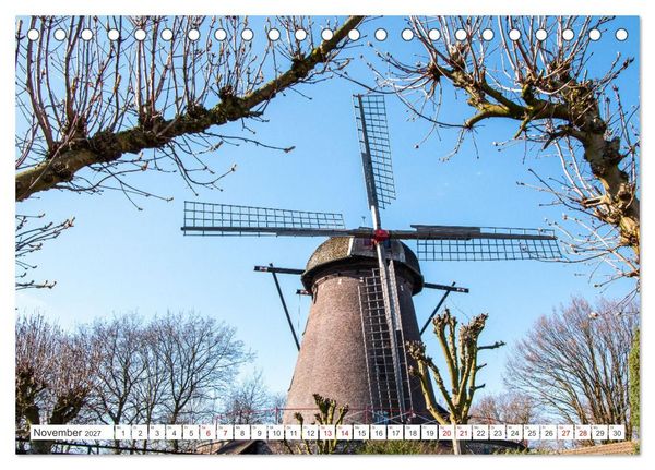 Produktbild: Besondere Windm&uuml;hlen am Niederrhein (Tischkalender 2027 DIN A5 quer), CALVENDO Monatskalender