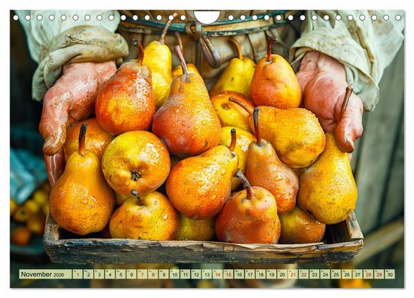 Produktbild: Erntegl&uuml;ck - Eine handvoll s&uuml;&szlig;er Fr&uuml;chte zum Anbei&szlig;en (Wandkalender 2026 DIN A4 quer), CALVENDO Monatskalender