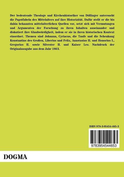 Produktbild: Die Papst-Fabeln des Mittelalters