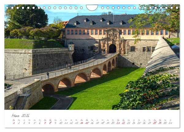 Produktbild: Erfurt - Die Landeshauptstadt mit Geschichte (Wandkalender 2026 DIN A4 quer), CALVENDO Monatskalender