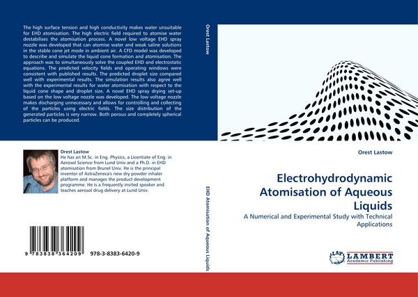 Produktbild: Electrohydrodynamic Atomisation of Aqueous Liquids