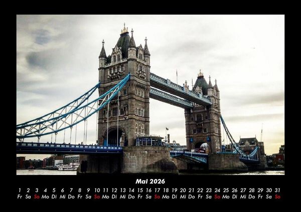 Produktbild: London 2026 Fotokalender DIN A3