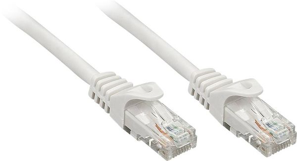 LINDY 48402 RJ45 Netzwerkkabel, Patchkabel CAT 5e U/UTP 2.00m Grau 1St.