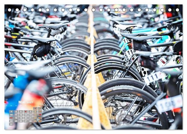 Produktbild: Triathlon: Mit Leidenschaft zur pers&ouml;nlichen Bestzeit (Tischkalender 2027 DIN A5 quer), CALVENDO Monatskalender