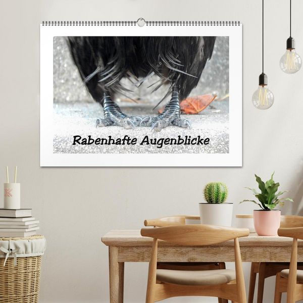 Produktbild: Rabenhafte Augenblicke (Wandkalender 2026 DIN A2 quer), CALVENDO Monatskalender