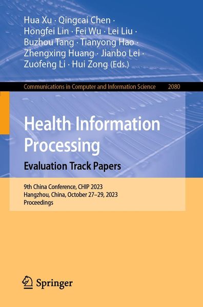 Produktbild: Health Information Processing. Evaluation Track Papers
