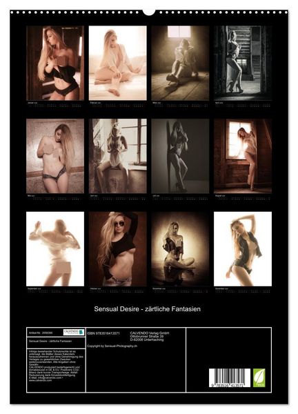 Produktbild: Sensual Desire - z&auml;rtliche Fantasien (hochwertiger Premium Wandkalender 2026 DIN A2 hoch), Kunstdruck in Hochglanz