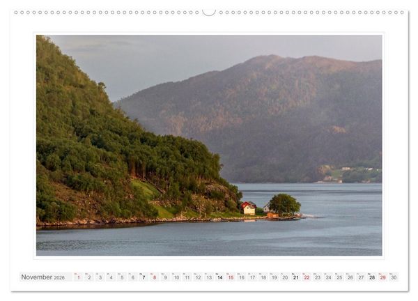 Produktbild: Norwegen. Sognefjord - Aurlandsfjord - Geirangerfjord - Stavanger (Wandkalender 2026 DIN A2 quer), CALVENDO Monatskalender