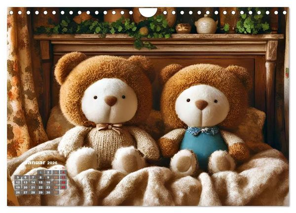 Produktbild: Kuscheliges & Knuddeliges (Wandkalender 2026 DIN A4 quer), CALVENDO Monatskalender
