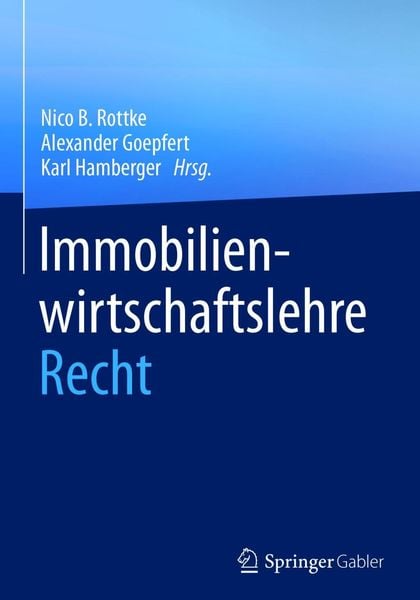 Produktbild: Immobilienwirtschaftslehre - Recht