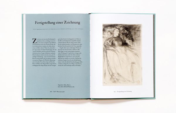 Kreuzschraffur mit Feder, Stift und Tusche.