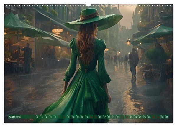 Produktbild: Elegante Momente - Frauen in harmonischer Umgebung (Wandkalender 2026 DIN A2 quer), CALVENDO Monatskalender