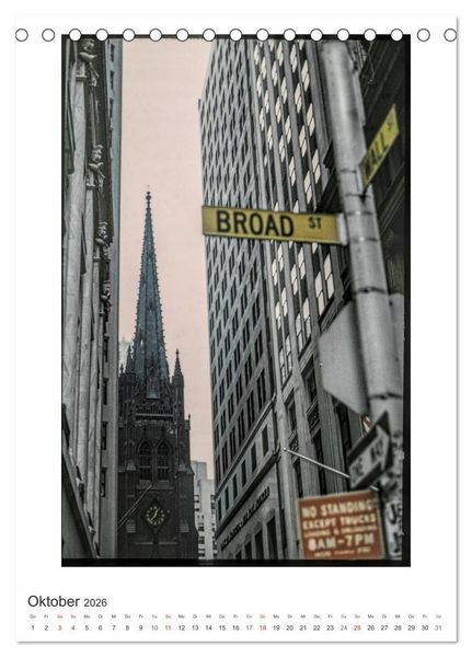 Produktbild: NEW YORK CITY - Vintage Views (Tischkalender 2026 DIN A5 hoch), CALVENDO Monatskalender