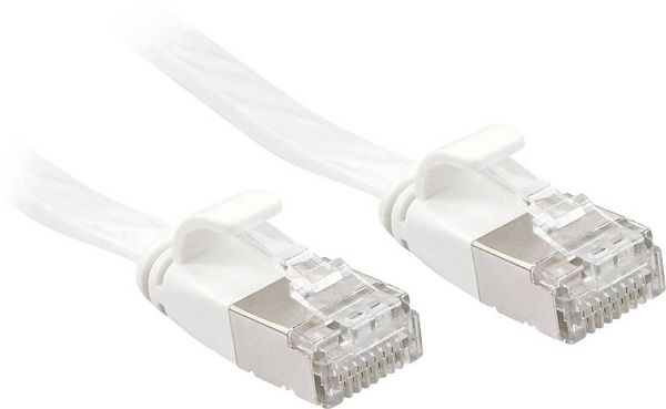 Produktbild: LINDY 47544 RJ45 Patchkabel CAT 6a U/FTP 5.00m Wei&szlig; mit Rastnasenschutz 1St.