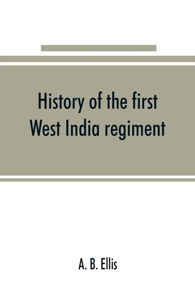 Produktbild: History of the first West India regiment