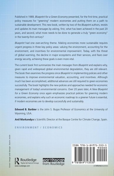 Produktbild: A New Blueprint for a Green Economy