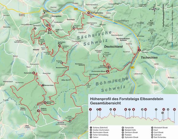 Produktbild: Forststeig Elbsandstein von Sch&ouml;na nach Bad Schandau