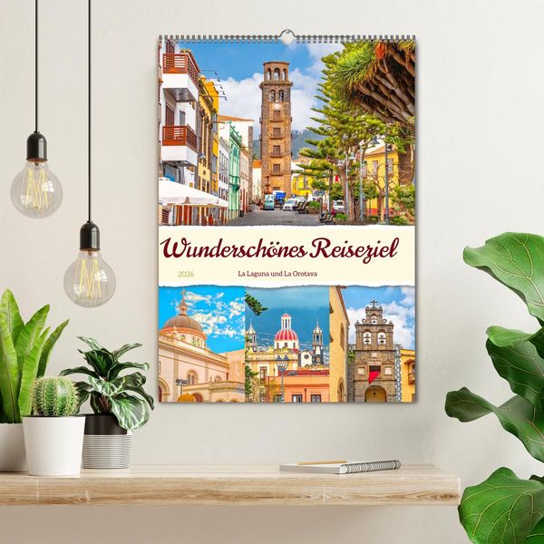 Produktbild: Wundersch&ouml;nes Reiseziel - La Laguna und La Orotava (Wandkalender 2026 DIN A2 hoch), CALVENDO Monatskalender