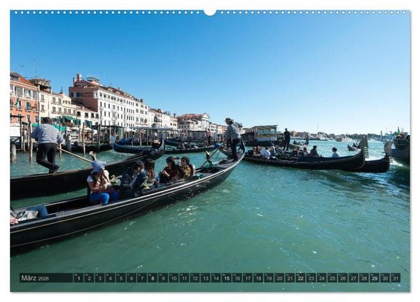 Produktbild: Venedig &ndash; Zauber der Lagunenstadt (Wandkalender 2026 DIN A2 quer), CALVENDO Monatskalender