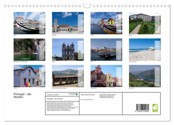 Produktbild: Portugal - der Norden (Wandkalender 2026 DIN A3 quer), CALVENDO Monatskalender