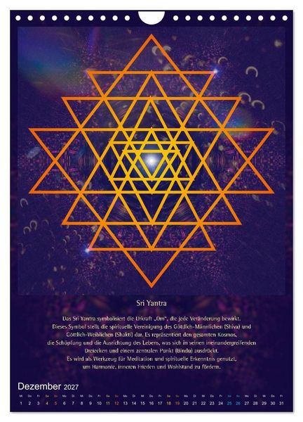 Produktbild: Heilige Geometrie und Bilder der Neuen Zeit (Wandkalender 2027 DIN A4 hoch), CALVENDO Monatskalender