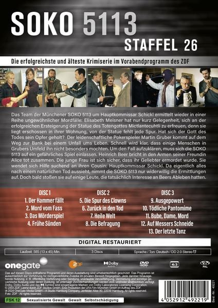 Produktbild: Soko 5113 - Staffel 26 [3 DVDs]