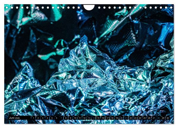 Produktbild: Experimentelle Makrofotografie mit Eisenpulver und Aluminiumfolie (Wandkalender 2026 DIN A4 quer), CALVENDO Monatskalender