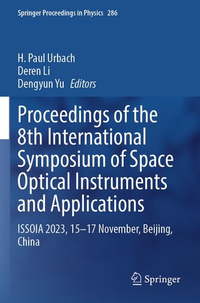 Produktbild: Proceedings of the 8th International Symposium of Space Optical Instruments and Applications