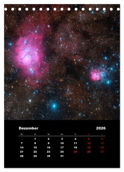 Produktbild: Das Universum (Tischkalender 2026 DIN A5 hoch), CALVENDO Monatskalender