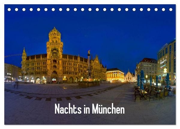 Produktbild: Nachts in M&uuml;nchen (Tischkalender 2026 DIN A5 quer), CALVENDO Monatskalender